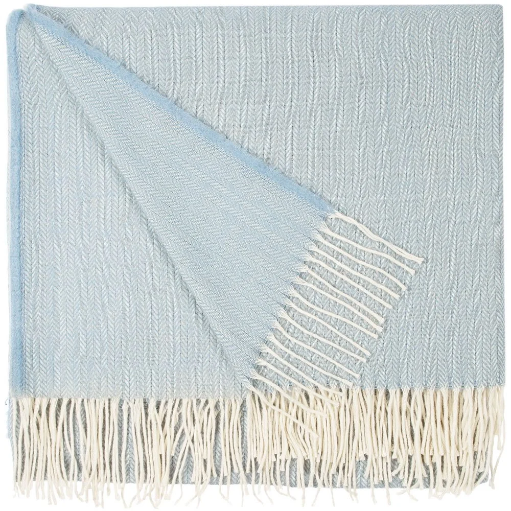 Плед Bilbo, светло-синий 140х200 см - фото 7