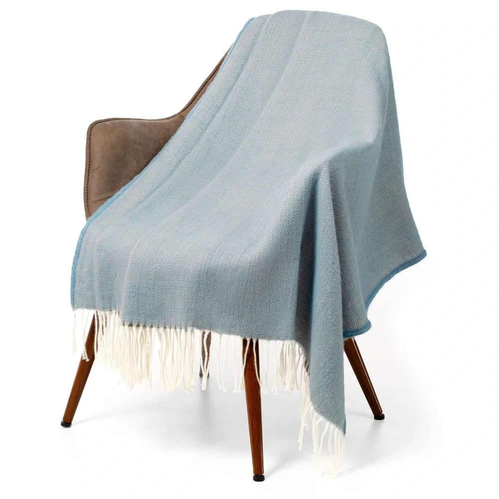 Плед Bilbo, светло-синий 140х200 см - фото 9