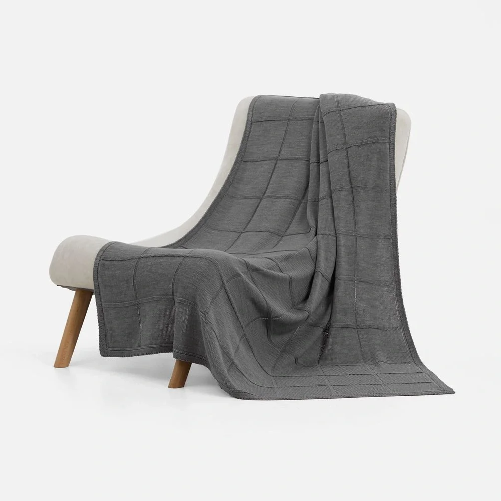 Плед Chainfield, серый меланж 130x200 см - фото 2