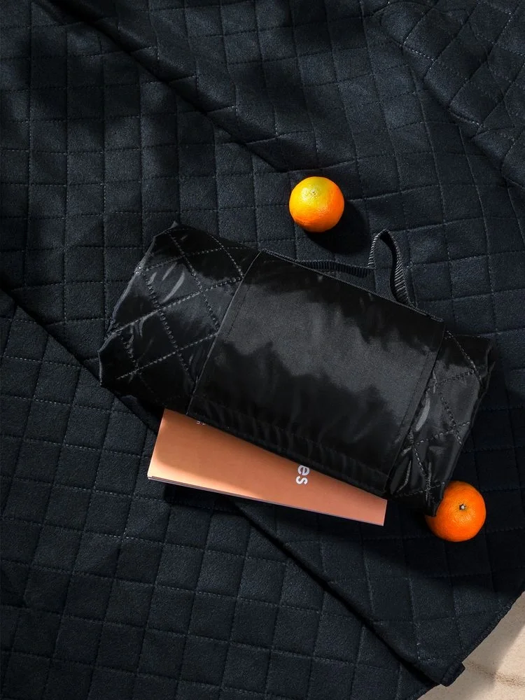 Плед для пикника Comfy, черный 115х140 см - фото 9