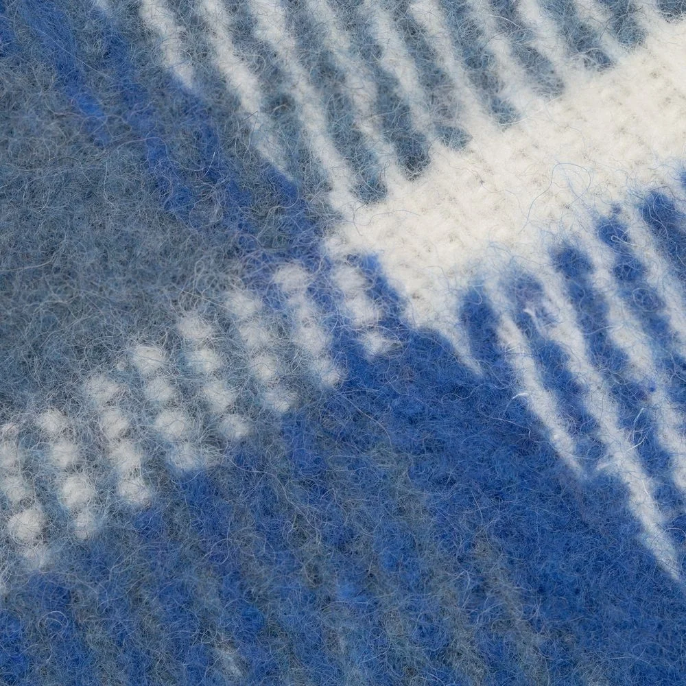 Плед Edinburgh, голубой 140х200 см - фото 4