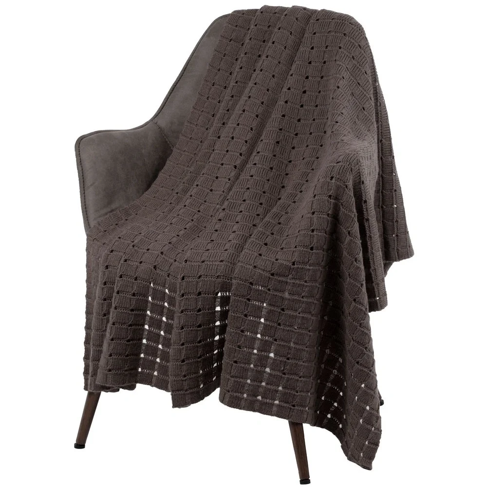 Плед Exquisito, коричневый 125х180 см - фото 1