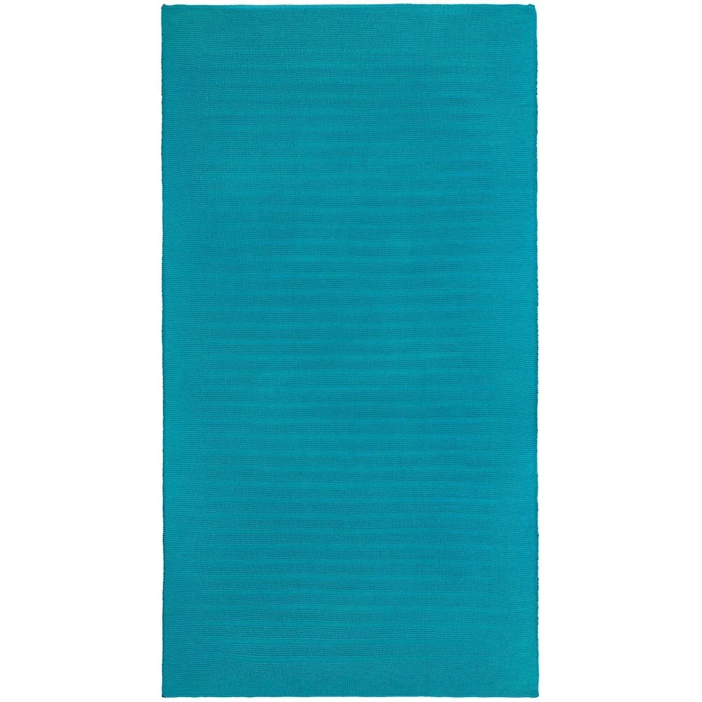 Плед Field, бирюзовый 90х160 см - фото 3