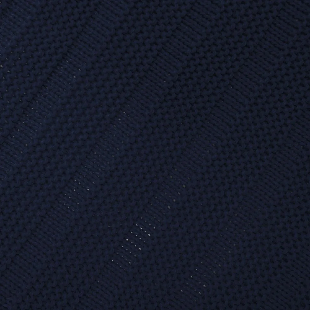 Плед Field, темно-синий 90х160 см - фото 4