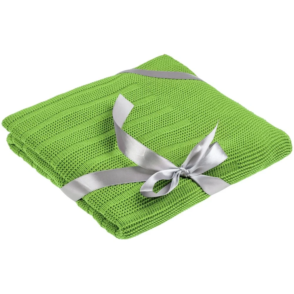 Плед Field, зеленое яблоко 90х160 см - фото 5