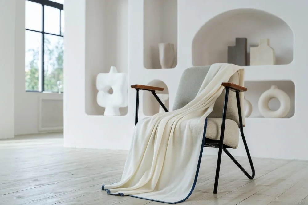 Плед Frontier, молочно-белый 105х165 см - фото 7