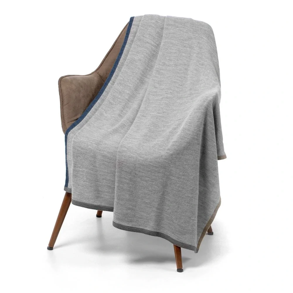 Плед Frontier, светло-серый 105х165 см - фото 1