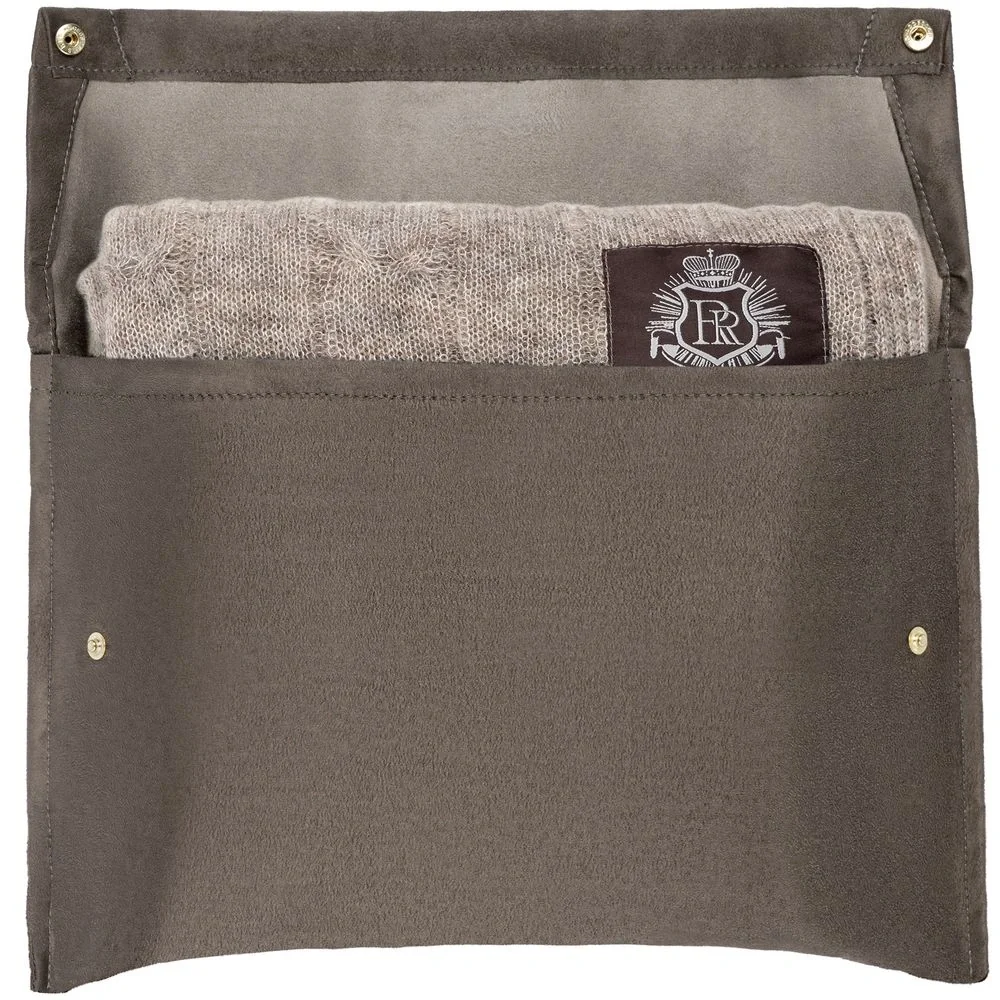 Плед Grasse, бежево-серый 130х170 см - фото 12