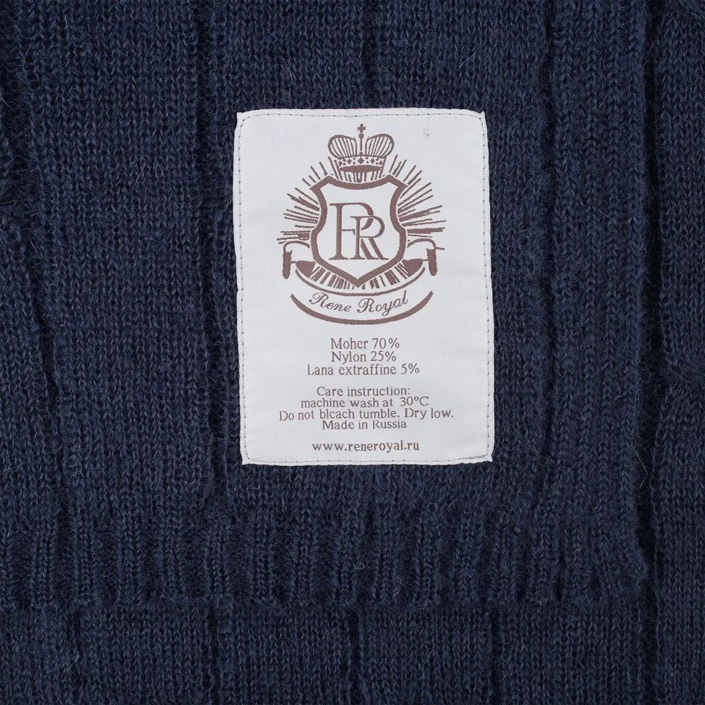 Плед Grasse, синий 130х170 см - фото 5