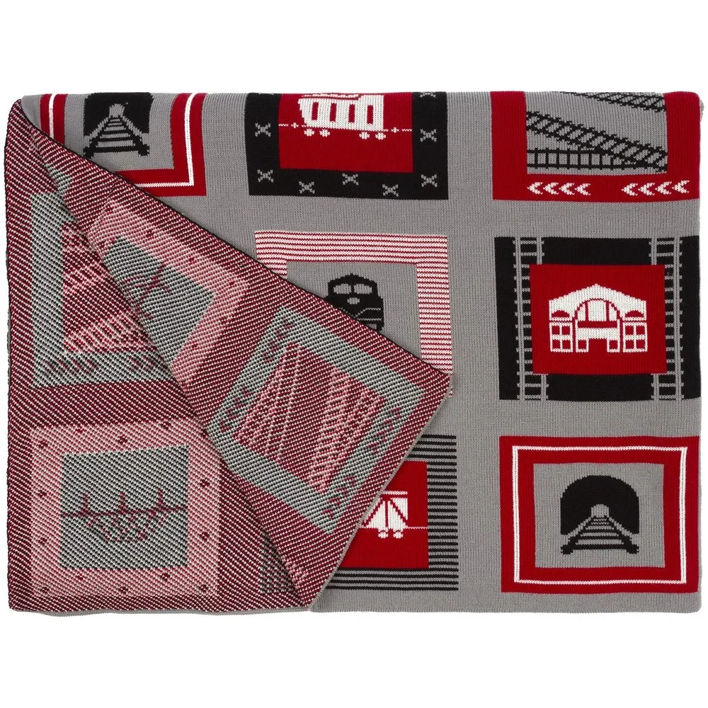 Плед Industry, железные дороги 100х165 см - фото 3