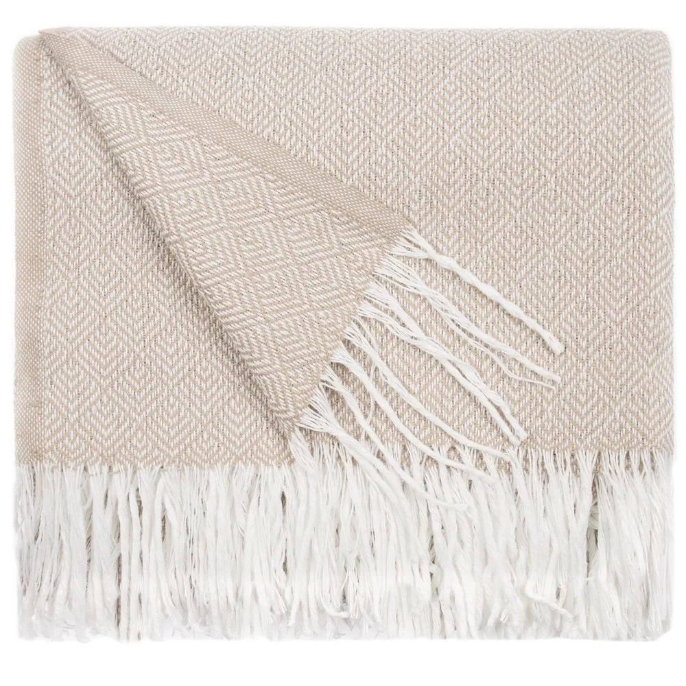 Плед «Капри», бежевый 140х200 см - фото 1