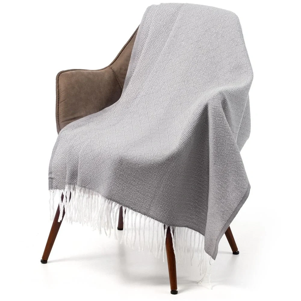 Плед «Капри», серый 140х200 см - фото 5