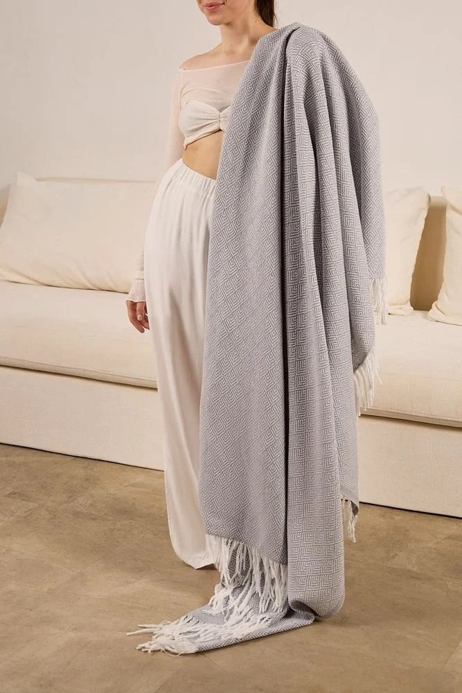 Плед «Капри», серый 140х200 см - фото 6