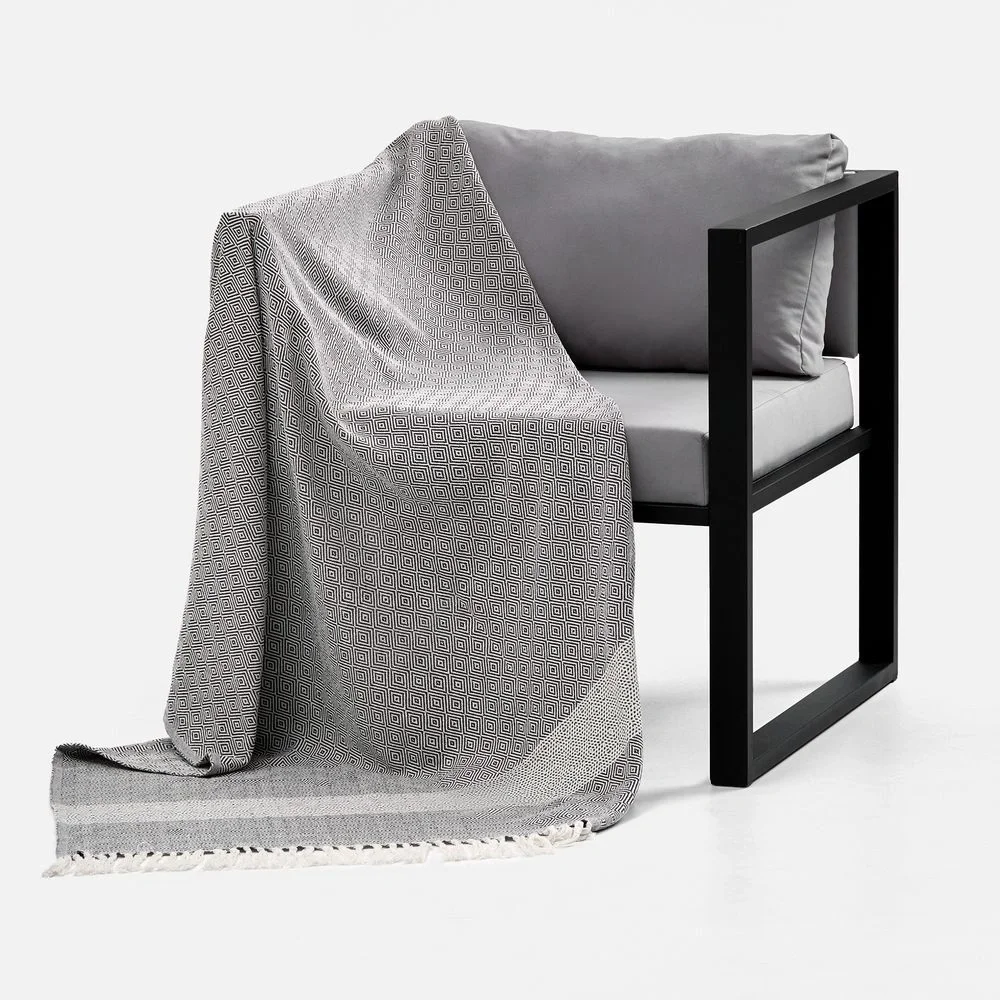 Плед Ladakh, серый 130x160 см - фото 5