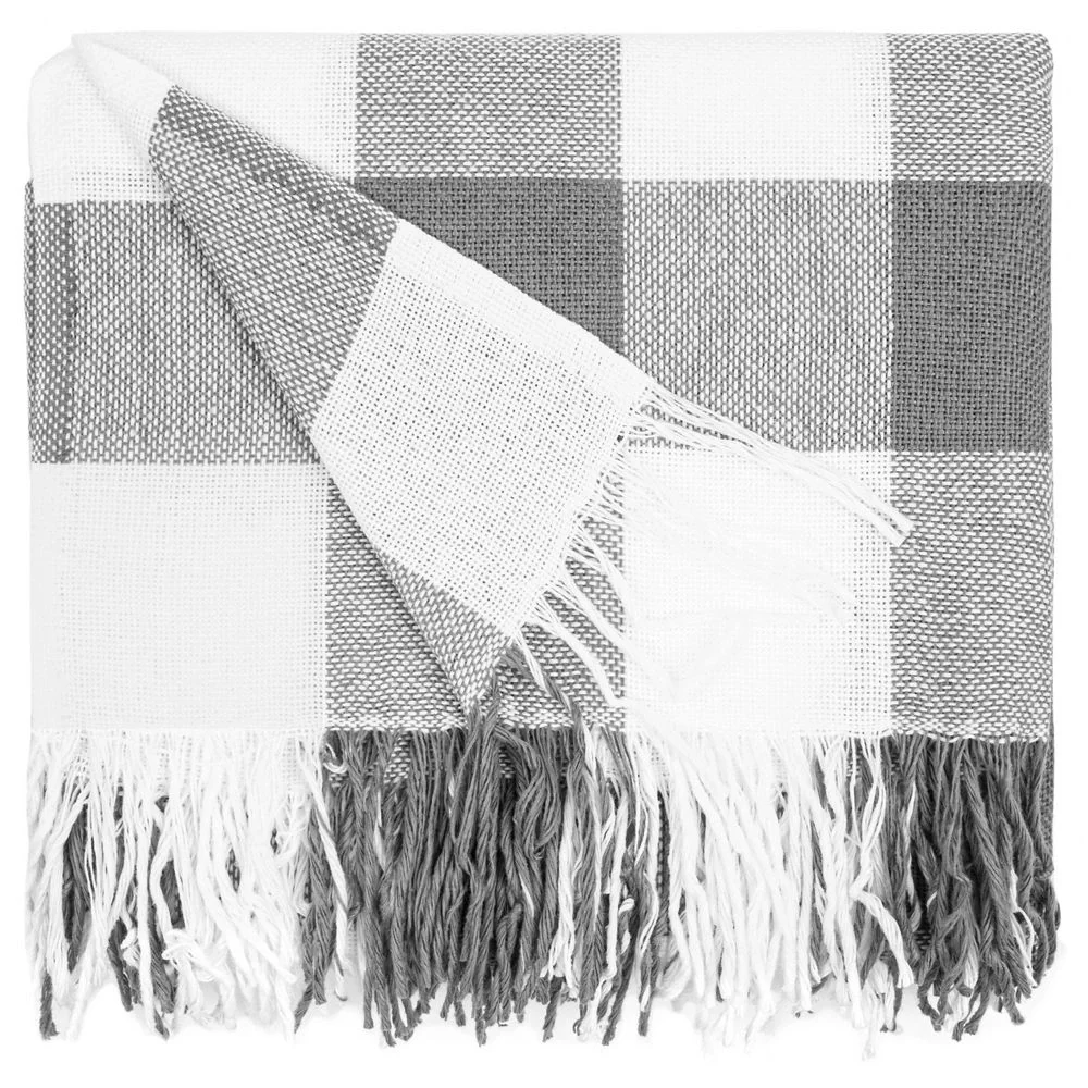 Плед London, серый 140х200 см - фото 2