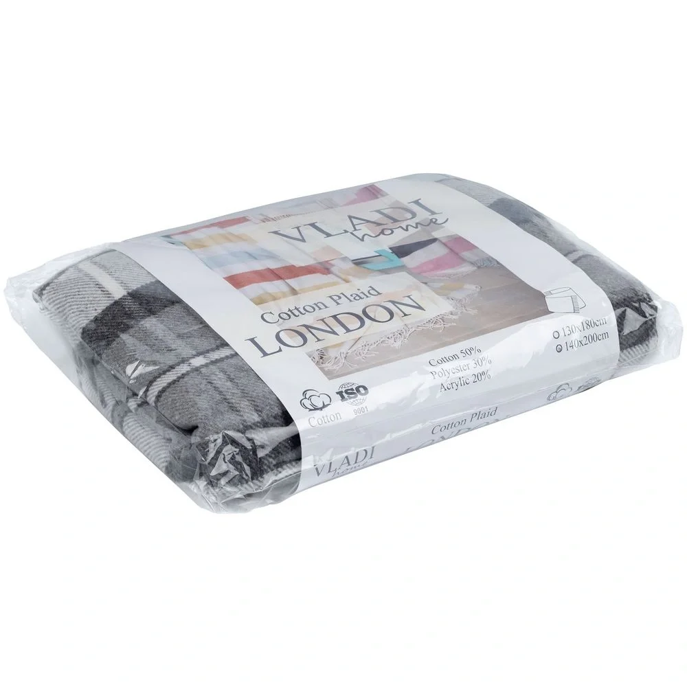 Плед London, серый - фото 6