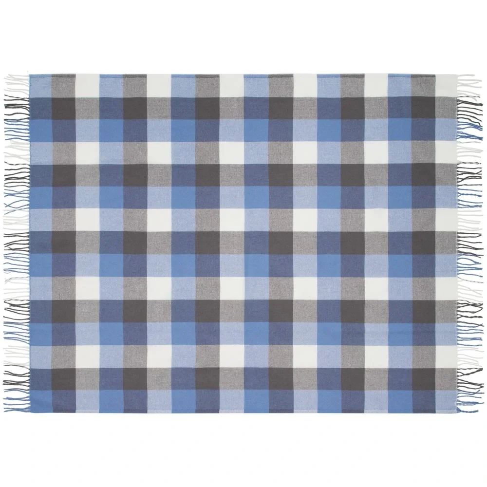 Плед London, синий 140х200 см - фото 5