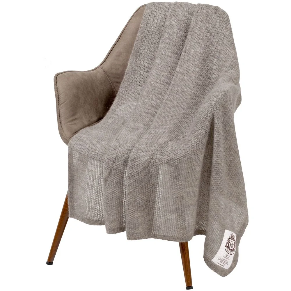 Плед Medley, бежево-серый 130х170 см - фото 15