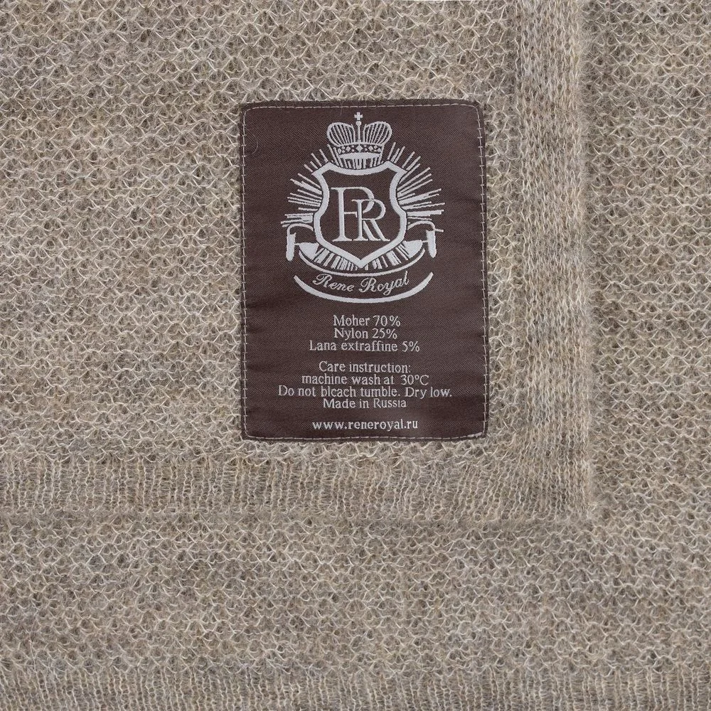 Плед Medley, бежево-серый 130х170 см - фото 5