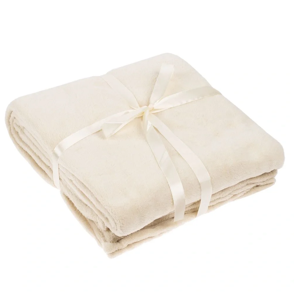 Плед Plush, бежевый 125x150 см - фото 1