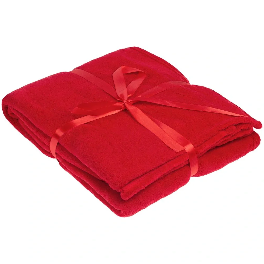 Плед Plush, красный 125x150 см - фото 1