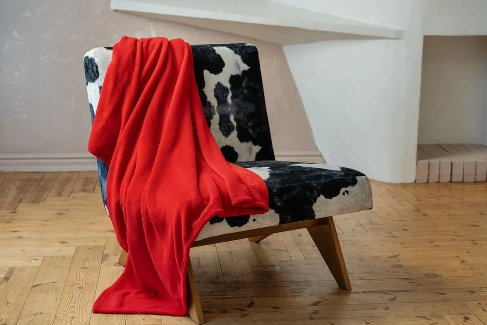 Плед Plush, красный 125x150 см - фото 4