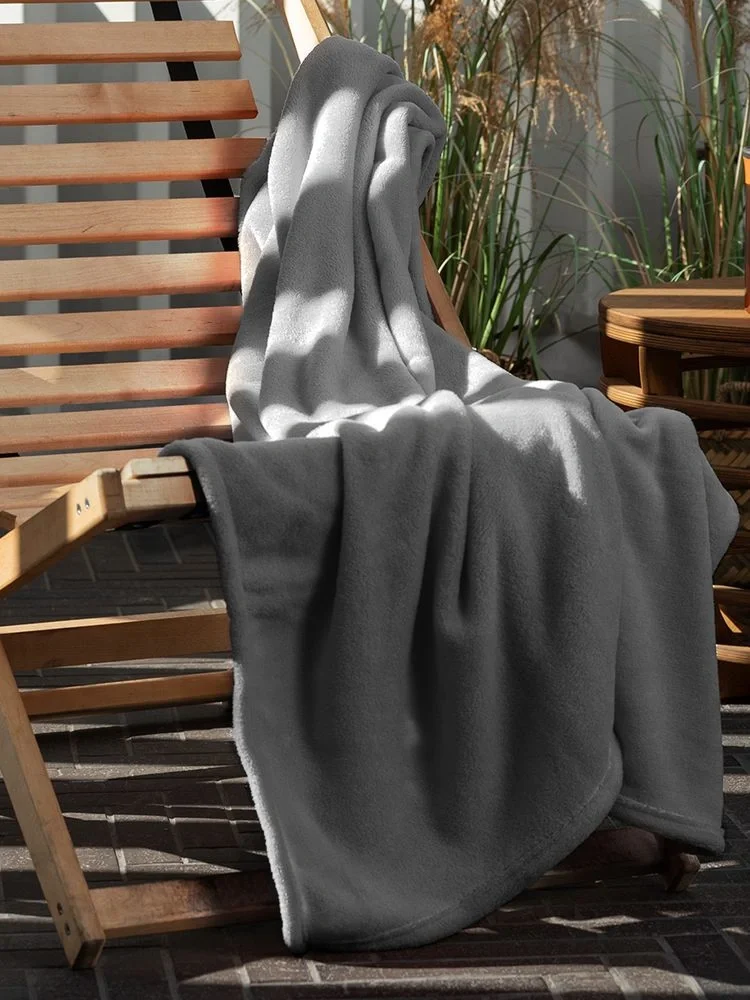 Плед Plush, серый 125x150 см - фото 6