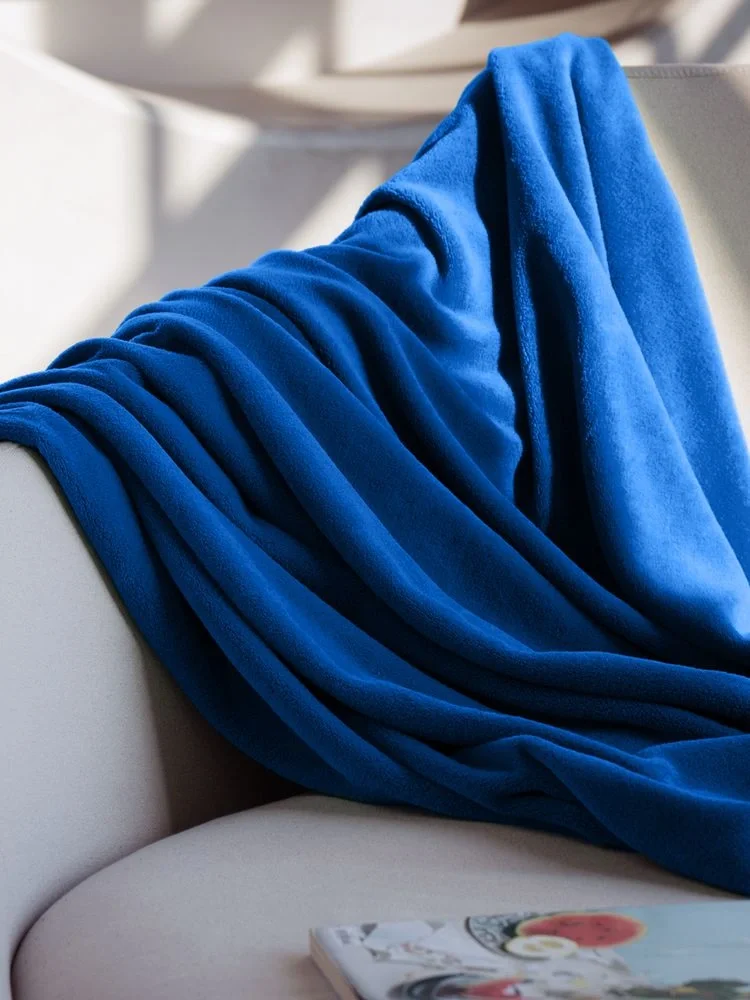 Плед Plush, синий 125x150 см - фото 6