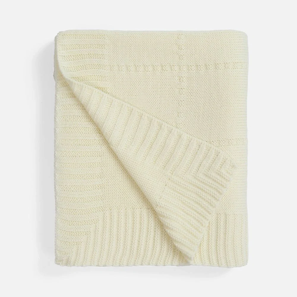 Плед Quadrisma, белый (молочный) 90x160 см - фото 2