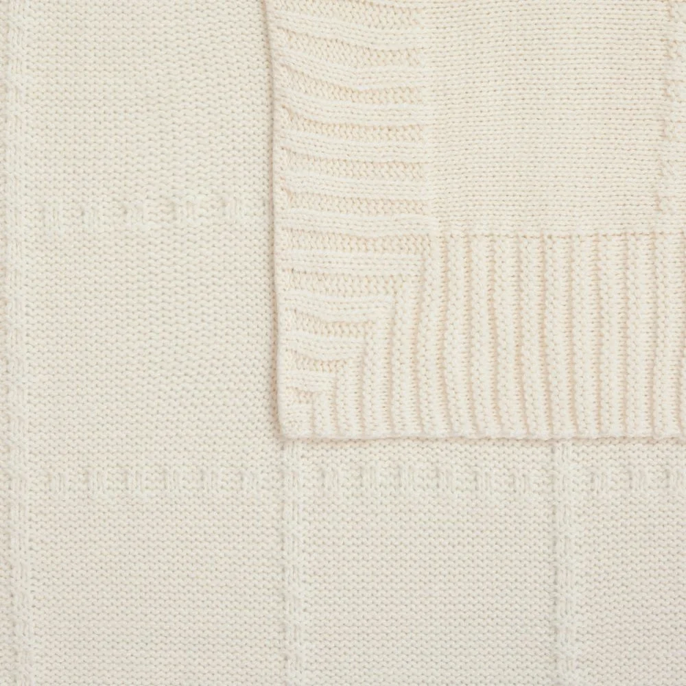 Плед Quadrisma, белый (молочный) 90x160 см - фото 3