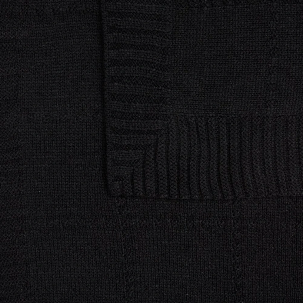 Плед Quadrisma, черный 90x160 см - фото 3