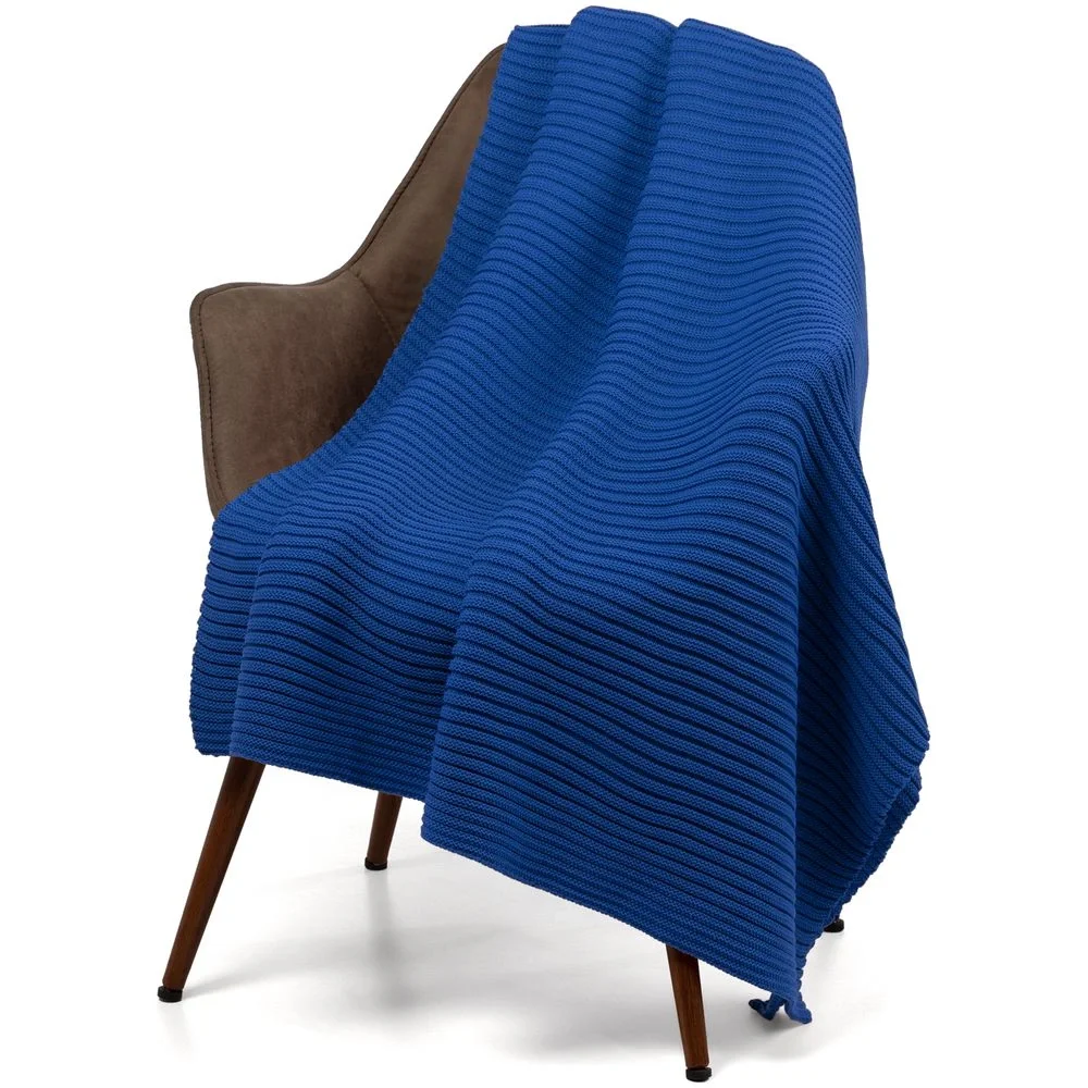 Плед Quill, синий (василек) 110x170 см - фото 1