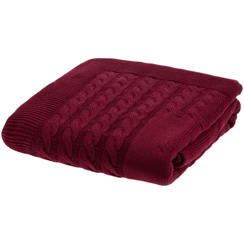 Плед Reframe, бордовый - фото 2