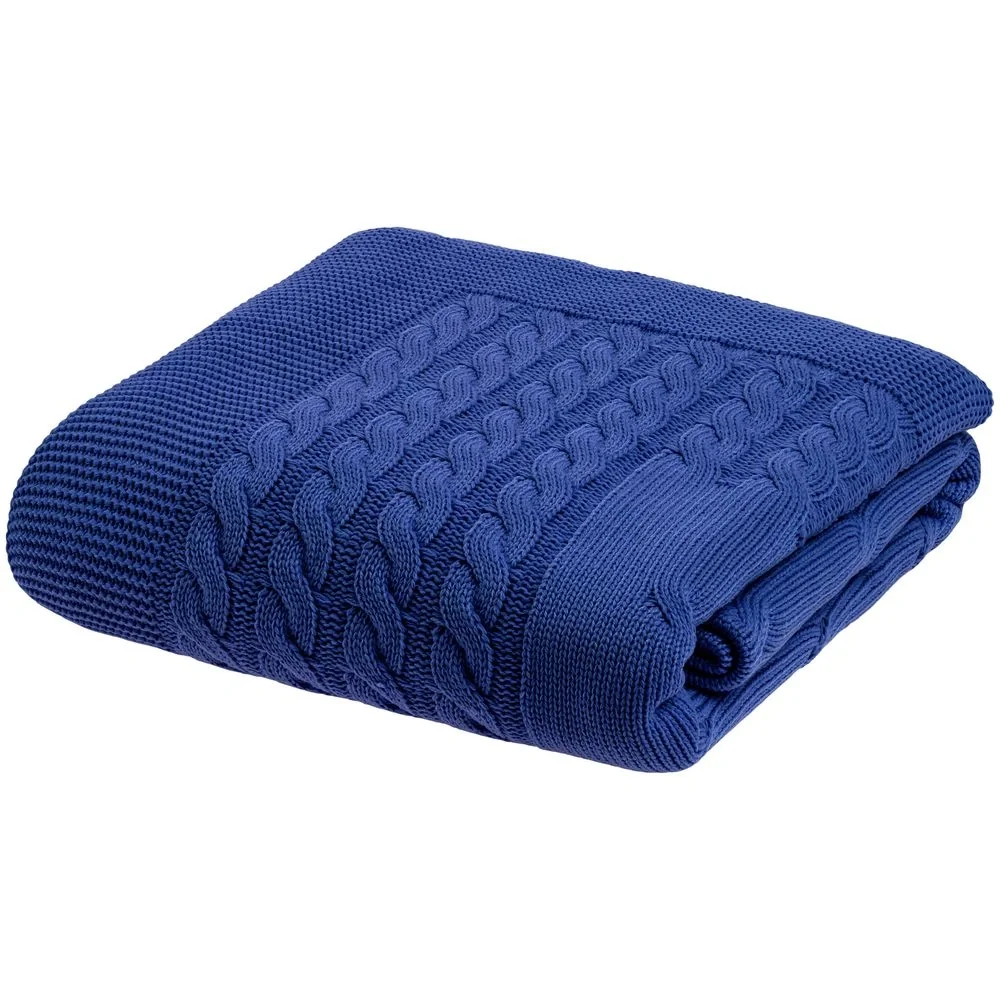 Плед Reframe, ярко-синий (василек) - фото 2