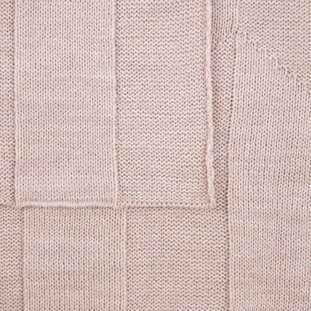 Плед Rombus, бежевый меланж 110x170 см - фото 4