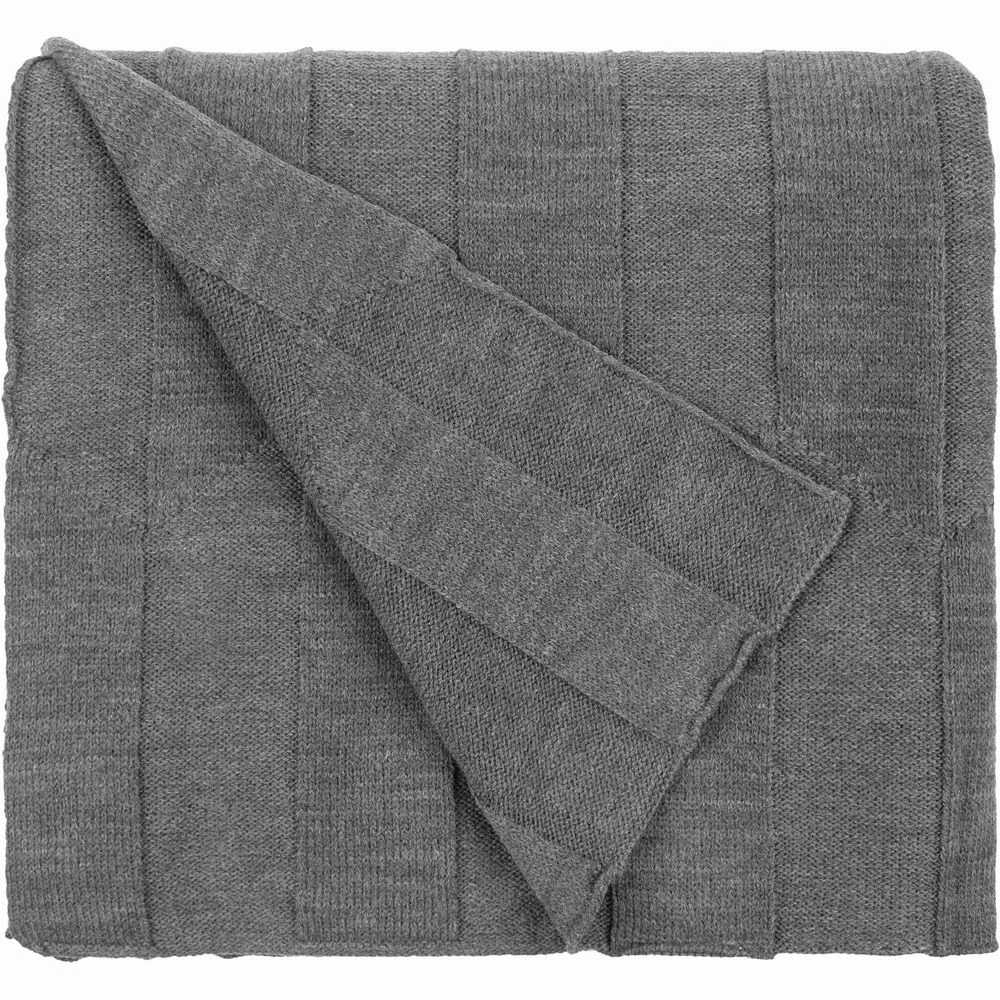 Плед Rombus, серый меланж 110x170 см - фото 3