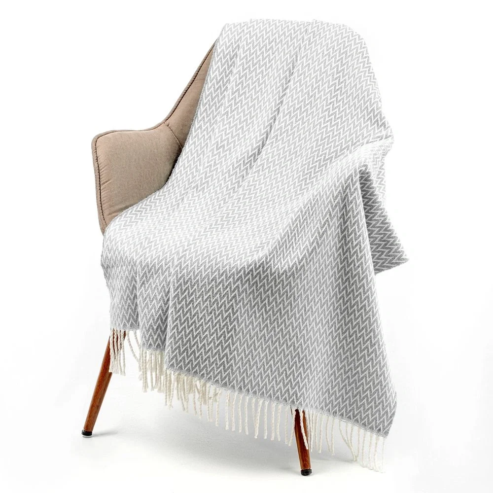 Плед Sagunt, серый 140х200 см - фото 4