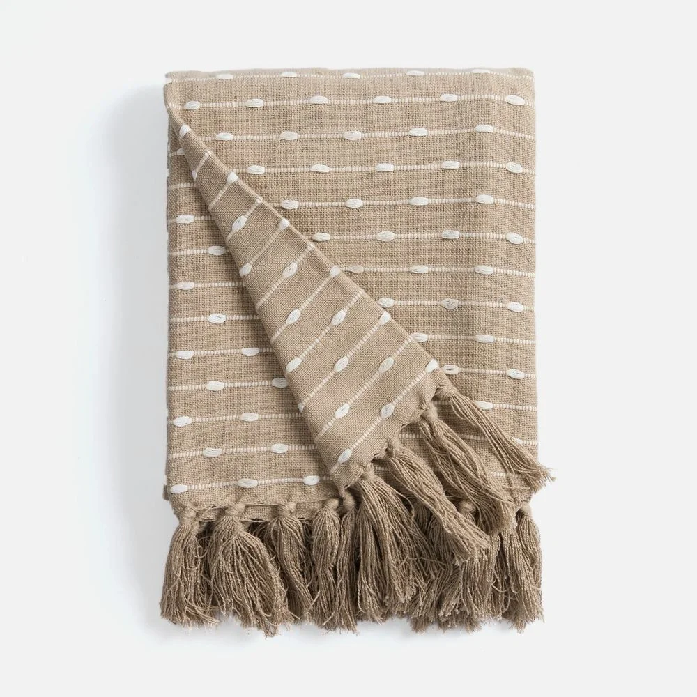 Плед Shimla, бежевый 130x160 см - фото 3