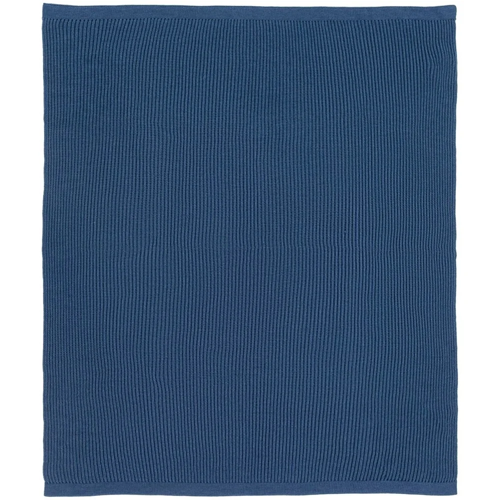 Плед Shirr, синий (деним) 125х170 см - фото 6