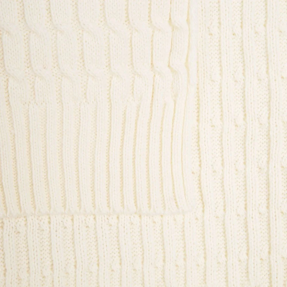 Плед Slumberland, белый (молочный) 120х170 см - фото 3