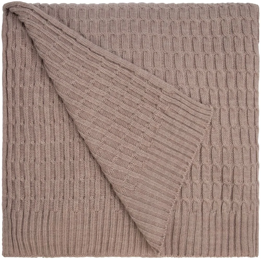 Плед Slumberland, бежевый меланж 120х170 см - фото 2