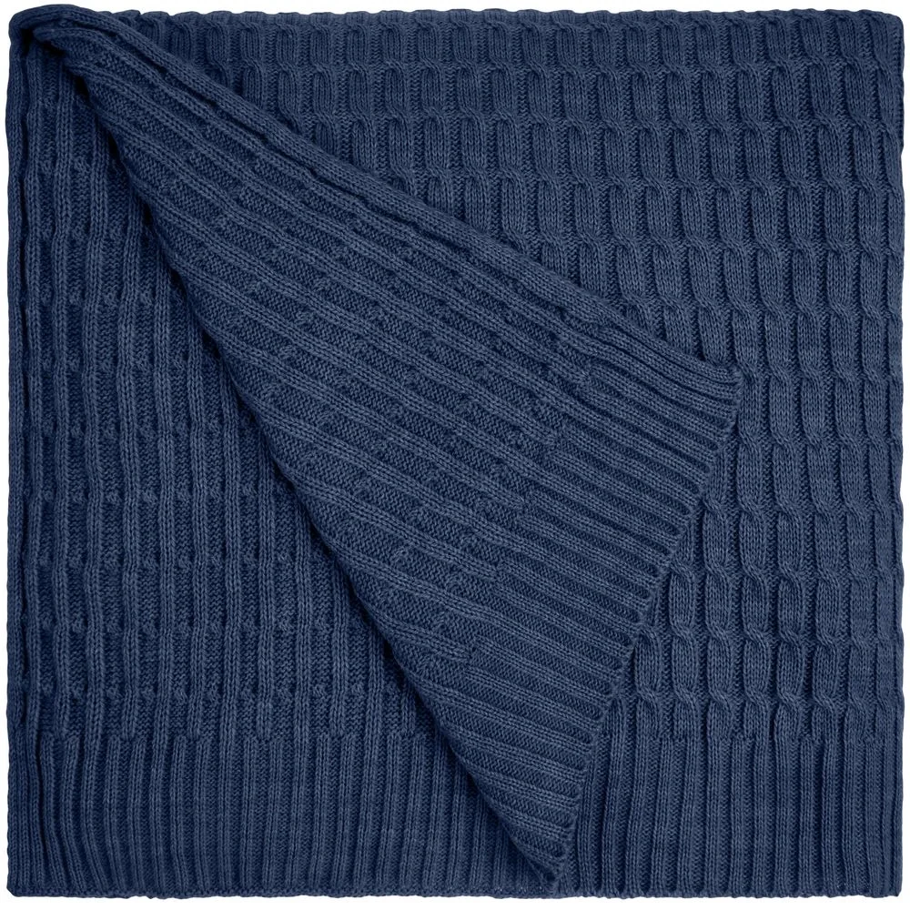 Плед Slumberland, синий (джинс) 120х170 см - фото 2