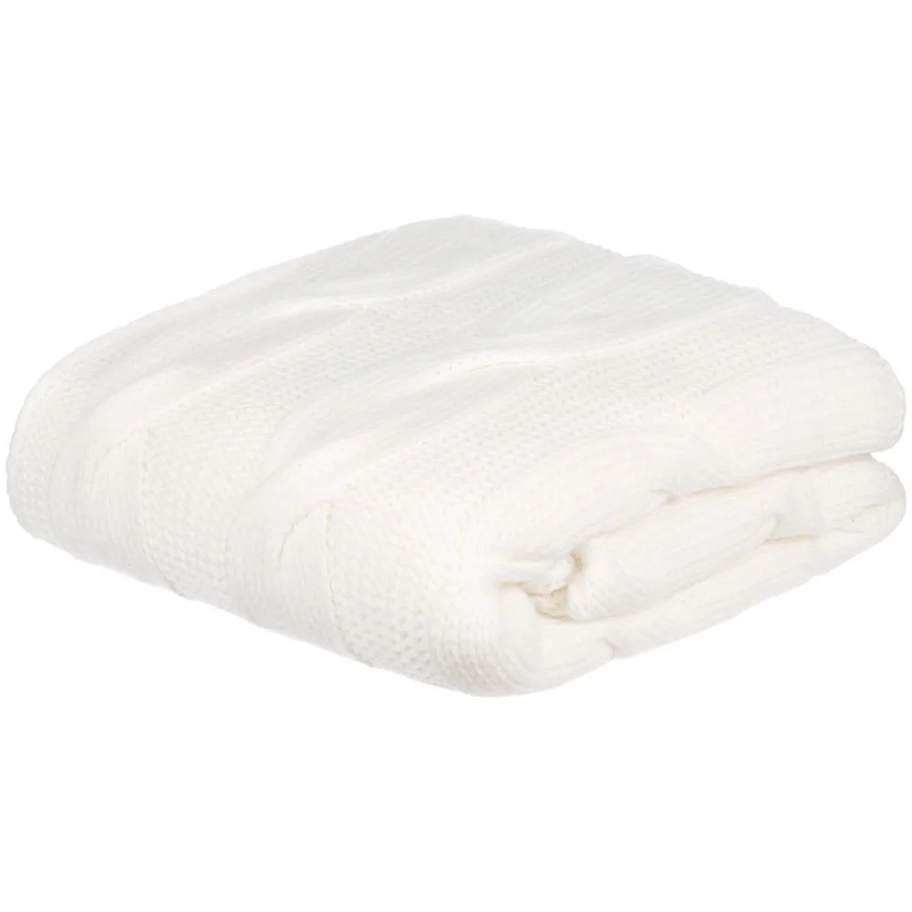 Плед Snefald, белый 120x180 см - фото 2