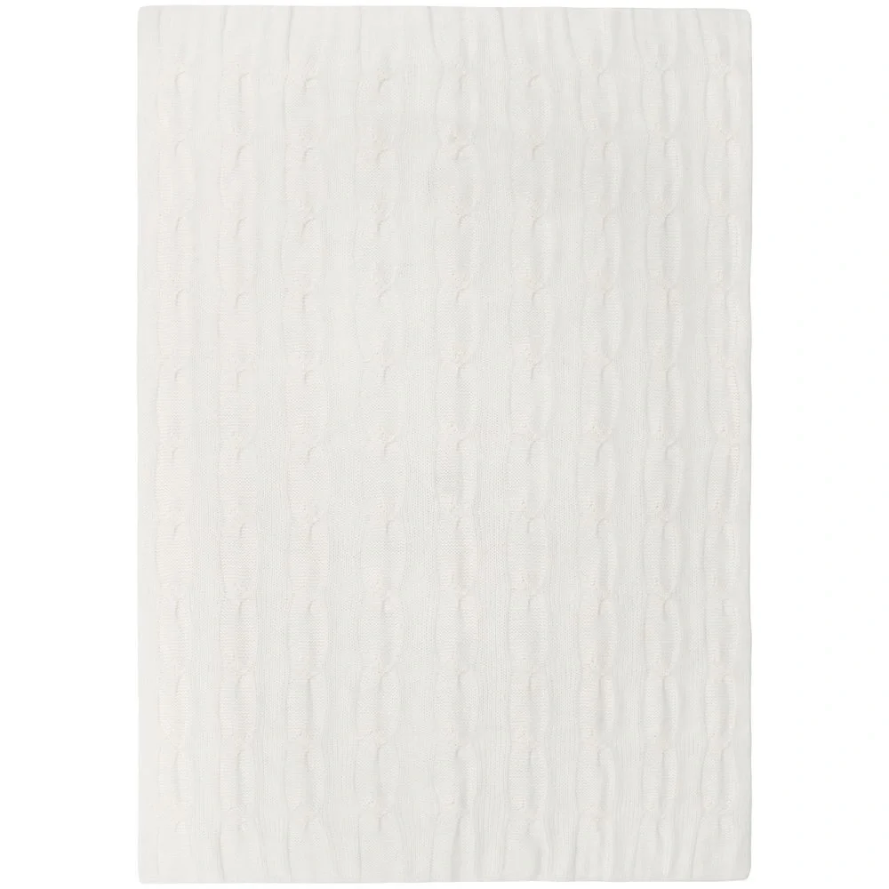 Плед Snefald, белый 120x180 см - фото 5