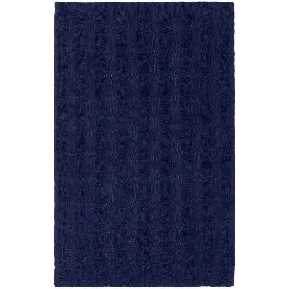 Плед Snefald, темно-синий 120x180 см - фото 5