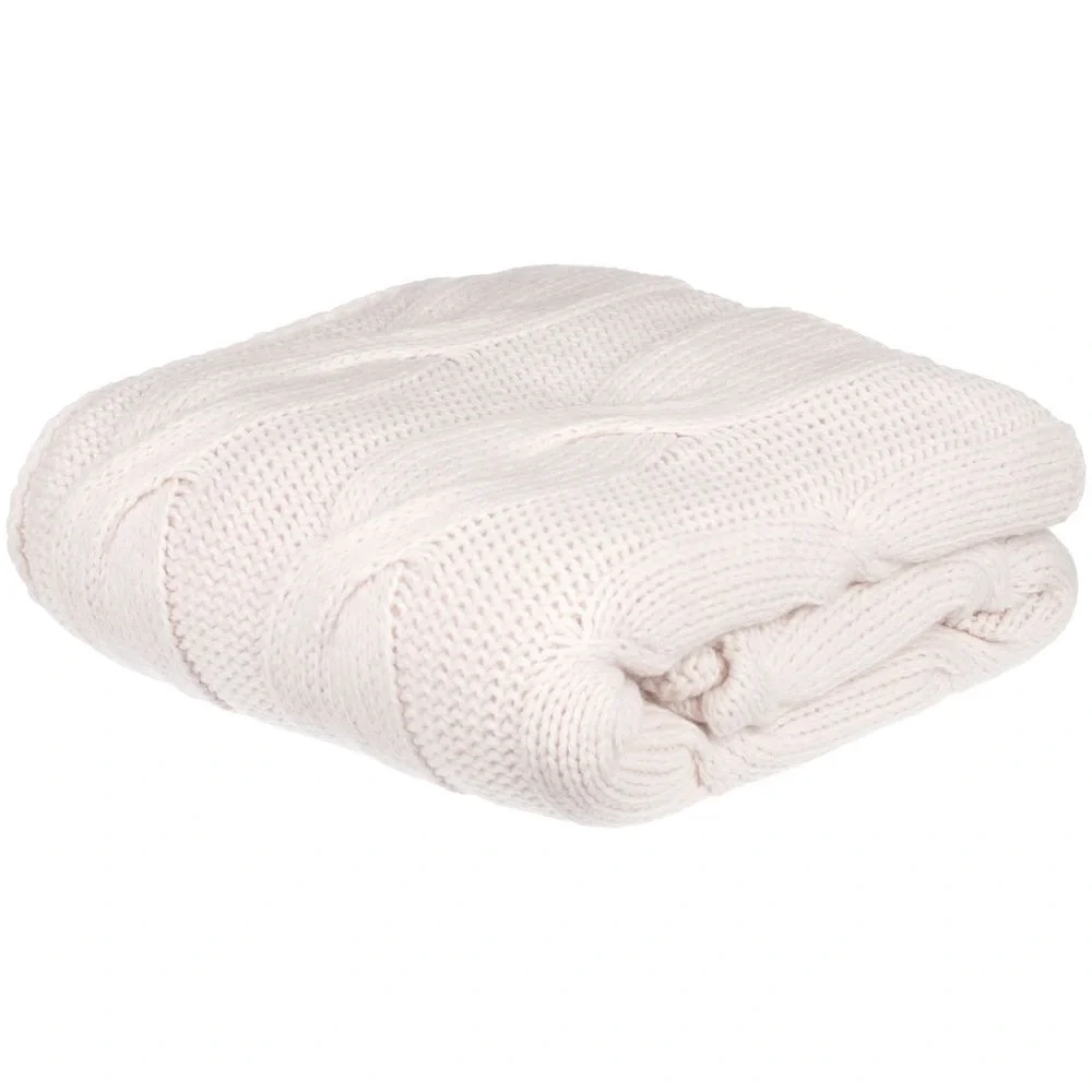 Плед Snefald, жемчужно-белый 120x180 см - фото 2