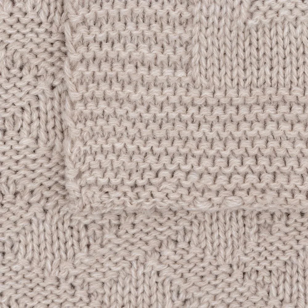 Плед Snippet, бежевый меланж 120х180см - фото 4