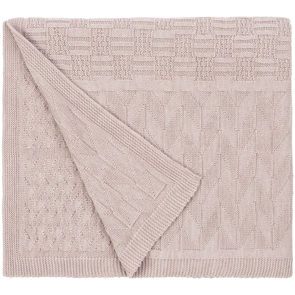 Плед Snippet, бежевый меланж - фото 3