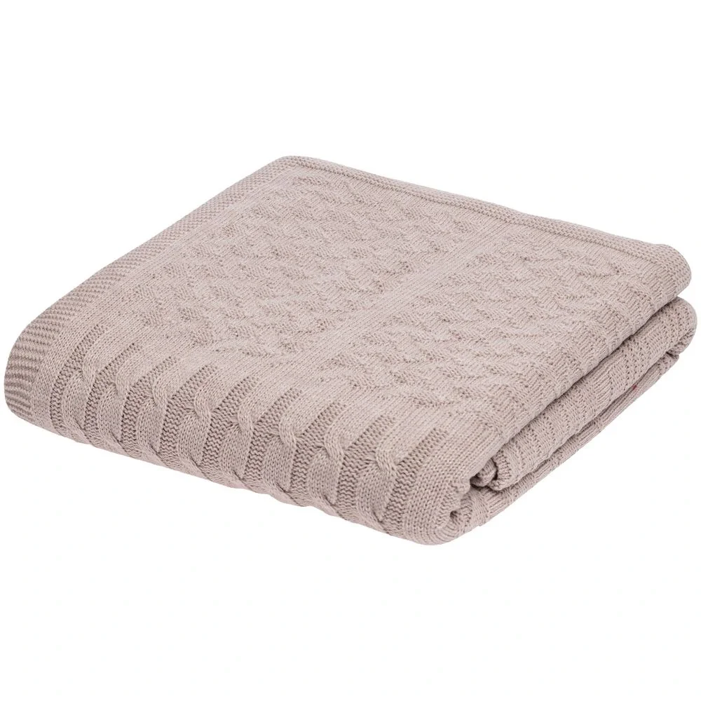 Плед Snippet, бежевый меланж - фото 5