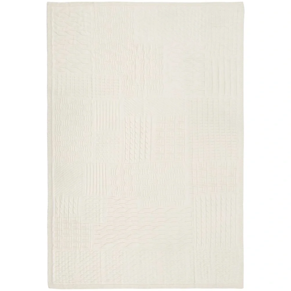 Плед Snippet, молочно-белый 120х180см - фото 2